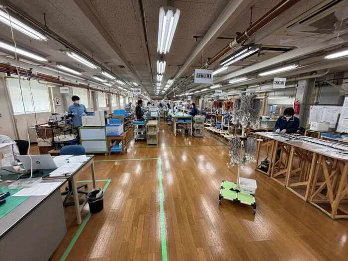 大森製作所 ハーネス組立作業の様子
